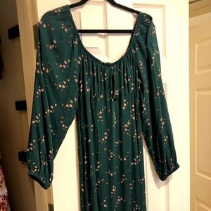 Off the shoulder maxi dress